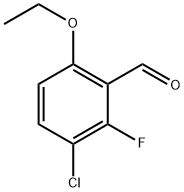 3-Chloro-6-ethoxy-2-fluorobenzaldehyde Structure