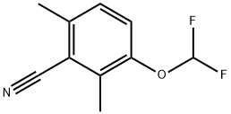 3-(Difluoromethoxy)-2,6-dimethylbenzonitrile Structure