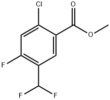 methyl 2-chloro-5-(difluoromethyl)-4-fluorobenzoate Structure