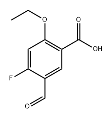 2-ethoxy-4-fluoro-5-formylbenzoic acid Structure
