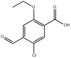 5-chloro-2-ethoxy-4-formylbenzoic acid 구조식 이미지