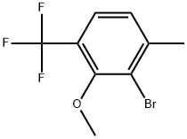 2-Bromo-3-methoxy-1-methyl-4-(trifluoromethyl)benzene Structure