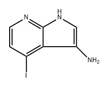 4-iodo-1H-pyrrolo[2,3-b]pyridin-3-amine 구조식 이미지