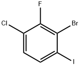 2-Bromo-4-chloro-3-fluoro-1-iodobenzene 구조식 이미지