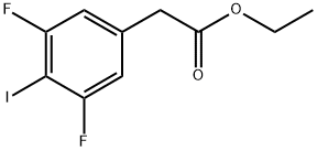 Ethyl 2-(3,5-difluoro-4-iodophenyl)acetate 구조식 이미지