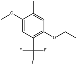 1-Ethoxy-4-methoxy-5-methyl-2-(trifluoromethyl)benzene Structure