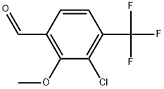 3-Chloro-2-methoxy-4-(trifluoromethyl)benzaldehyde Structure