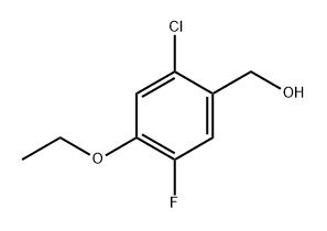 (2-Chloro-4-ethoxy-5-fluorophenyl)methanol Structure