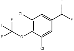 1,3-Dichloro-5-(difluoromethyl)-2-(trifluoromethoxy)benzene Structure