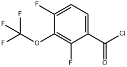 2,4-Difluoro-3-(trifluoromethoxy)benzoyl chloride Structure