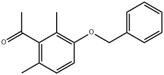 1-[2,6-Dimethyl-3-(phenylmethoxy)phenyl]ethanone Structure