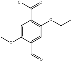 2-Ethoxy-4-formyl-5-methoxybenzoyl chloride Structure