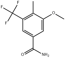 3-Methoxy-4-methyl-5-(trifluoromethyl)benzamide Structure