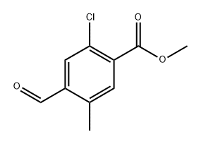 Methyl 2-chloro-4-formyl-5-methylbenzoate 구조식 이미지