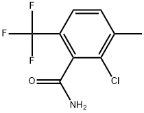 2-Chloro-3-methyl-6-(trifluoromethyl)benzamide Structure