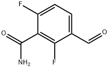 2,6-difluoro-3-formylbenzamide Structure