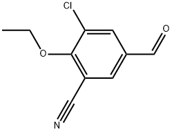 3-Chloro-2-ethoxy-5-formylbenzonitrile Structure