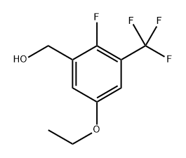 (5-ethoxy-2-fluoro-3-(trifluoromethyl)phenyl)methanol 구조식 이미지