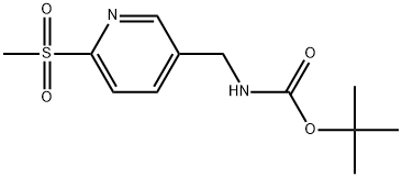 tert-butyl ((5-(methylsulfonyl)pyridin-2-yl)methyl)carbamate Structure