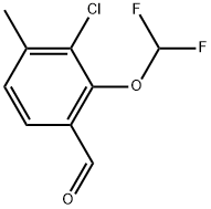 3-Chloro-2-(difluoromethoxy)-4-methylbenzaldehyde Structure