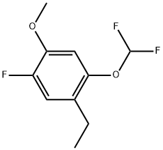 1-(Difluoromethoxy)-2-ethyl-4-fluoro-5-methoxybenzene Structure