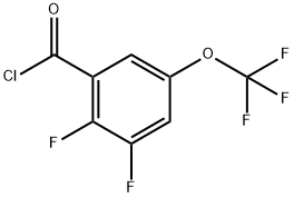 2,3-Difluoro-5-(trifluoromethoxy)benzoyl chloride Structure