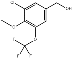 (3-chloro-4-methoxy-5-(trifluoromethoxy)phenyl)methanol Structure