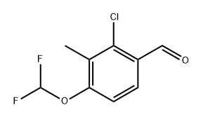 2-chloro-4-(difluoromethoxy)-3-methylbenzaldehyde Structure