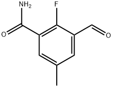 2-Fluoro-3-formyl-5-methylbenzamide Structure