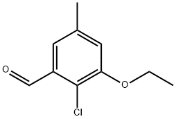 2-Chloro-3-ethoxy-5-methylbenzaldehyde 구조식 이미지