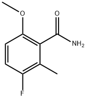 3-fluoro-6-methoxy-2-methylbenzamide Structure