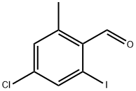 4-Chloro-2-iodo-6-methylbenzaldehyde Structure