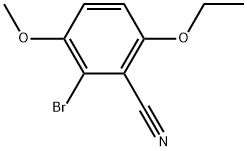 2-Bromo-6-ethoxy-3-methoxybenzonitrile Structure