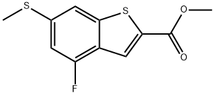 Methyl 4-fluoro-6-(methylthio)benzo[b]thiophene-2-carboxylate Structure