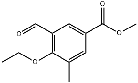 methyl 4-ethoxy-3-formyl-5-methylbenzoate Structure