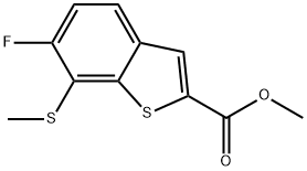 Methyl 6-fluoro-7-(methylthio)benzo[b]thiophene-2-carboxylate Structure