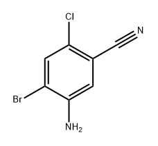 5-amino-4-bromo-2-chlorobenzonitrile 구조식 이미지