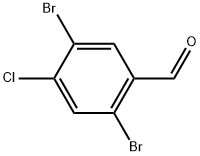 2,5-Dibromo-4-chlorobenzaldehyde Structure