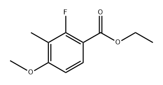 Ethyl 2-fluoro-4-methoxy-3-methylbenzoate Structure