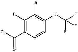 3-Bromo-2-fluoro-4-(trifluoromethoxy)benzoyl chloride Structure