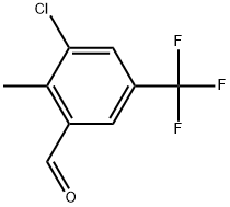 3-Chloro-2-methyl-5-(trifluoromethyl)benzaldehyde Structure