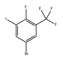 5-Bromo-2-fluoro-1-iodo-3-(trifluoromethyl)benzene Structure