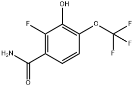 2-Fluoro-3-hydroxy-4-(trifluoromethoxy)benzamide Structure