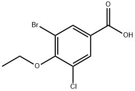 3-Bromo-5-chloro-4-ethoxybenzoic acid Structure