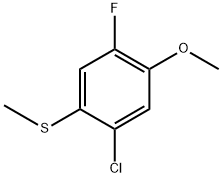 (2-Chloro-5-fluoro-4-methoxyphenyl)(methyl)sulfane Structure