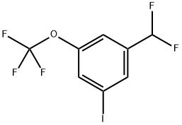 1-(difluoromethyl)-3-iodo-5-(trifluoromethoxy)benzene Structure