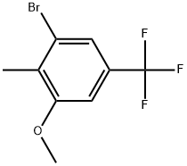 1-Bromo-3-methoxy-2-methyl-5-(trifluoromethyl)benzene Structure