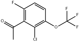 1-[2-Chloro-6-fluoro-3-(trifluoromethoxy)phenyl]ethanone Structure