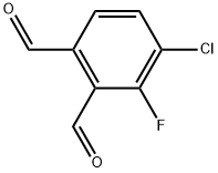 4-Chloro-3-fluorophthalaldehyde Structure