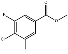 Methyl 4-chloro-3-fluoro-5-iodobenzoate Structure